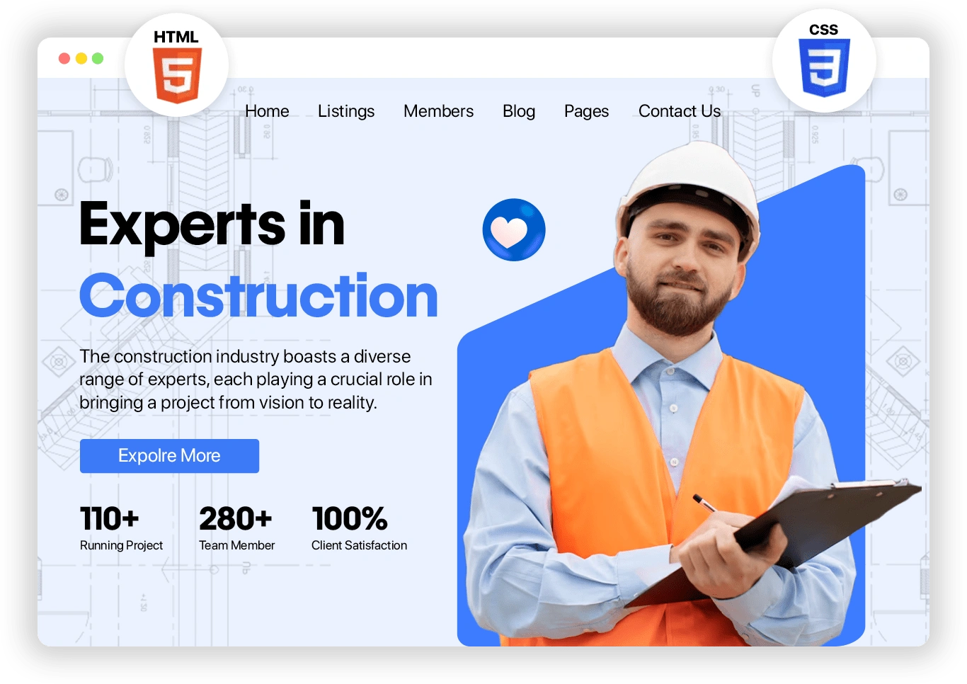 Best Web Design for Construction Company