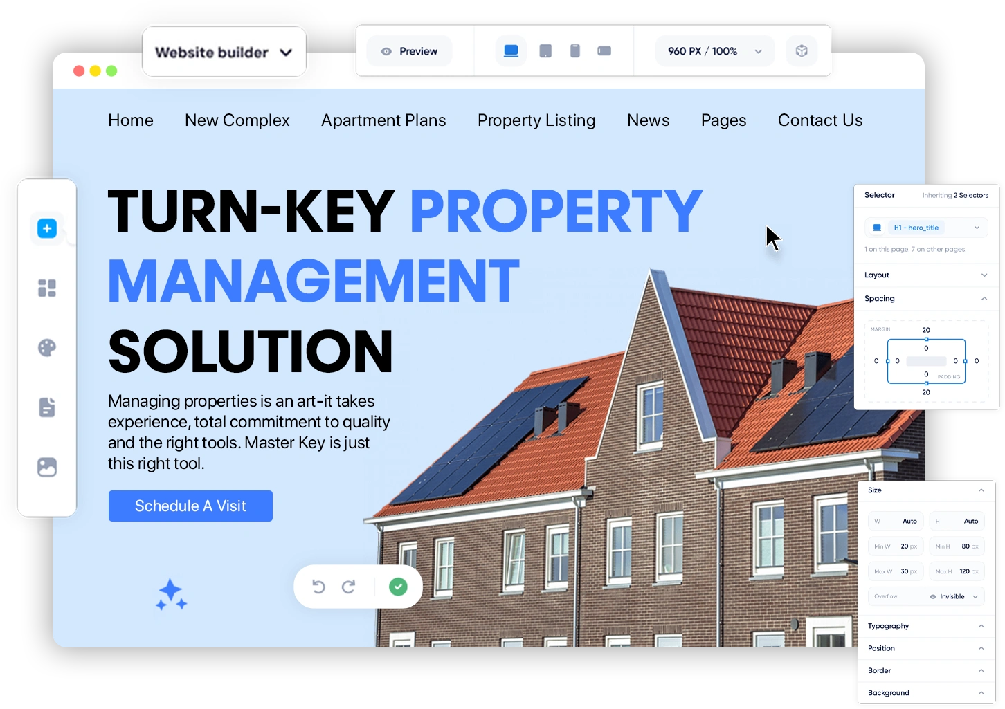 property management website builder