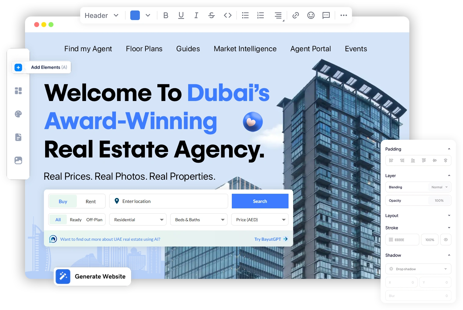 website builder Dubai