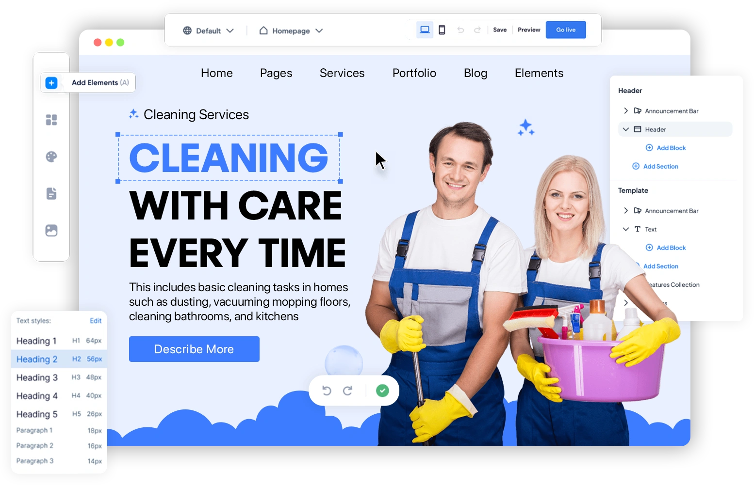 best website builder for cleaning business