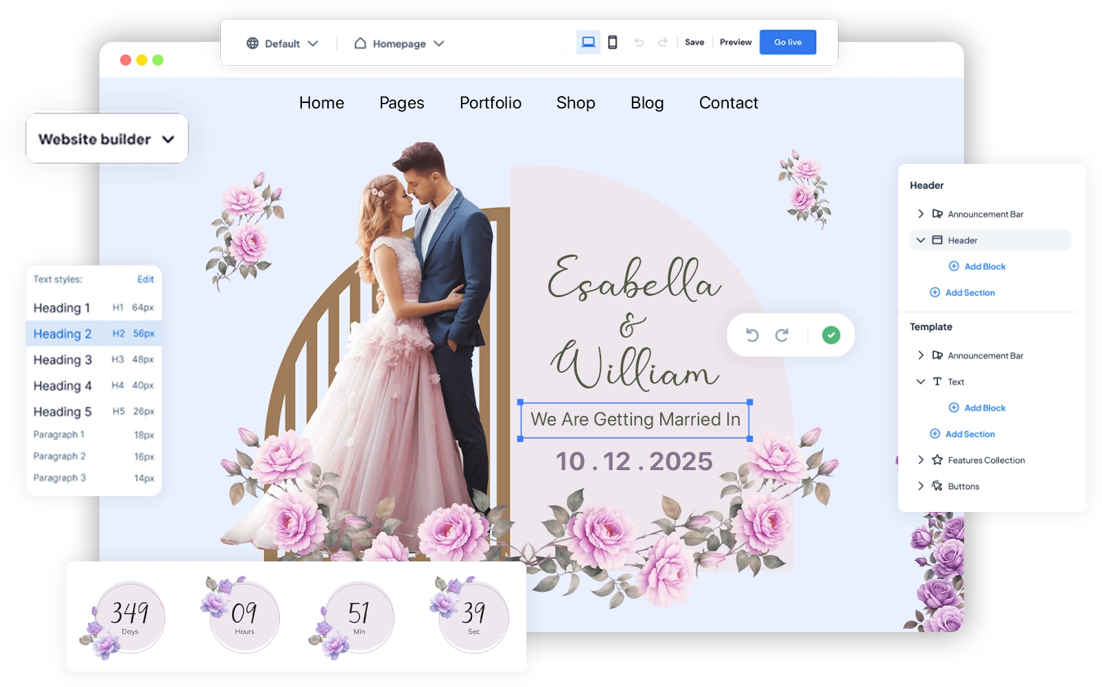 best wedding website builder