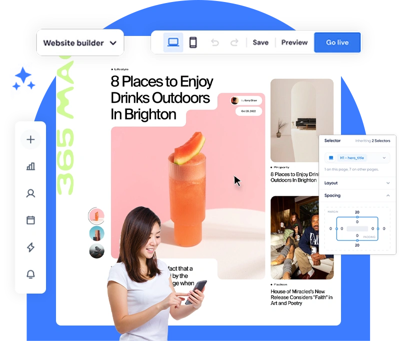 blog website builder