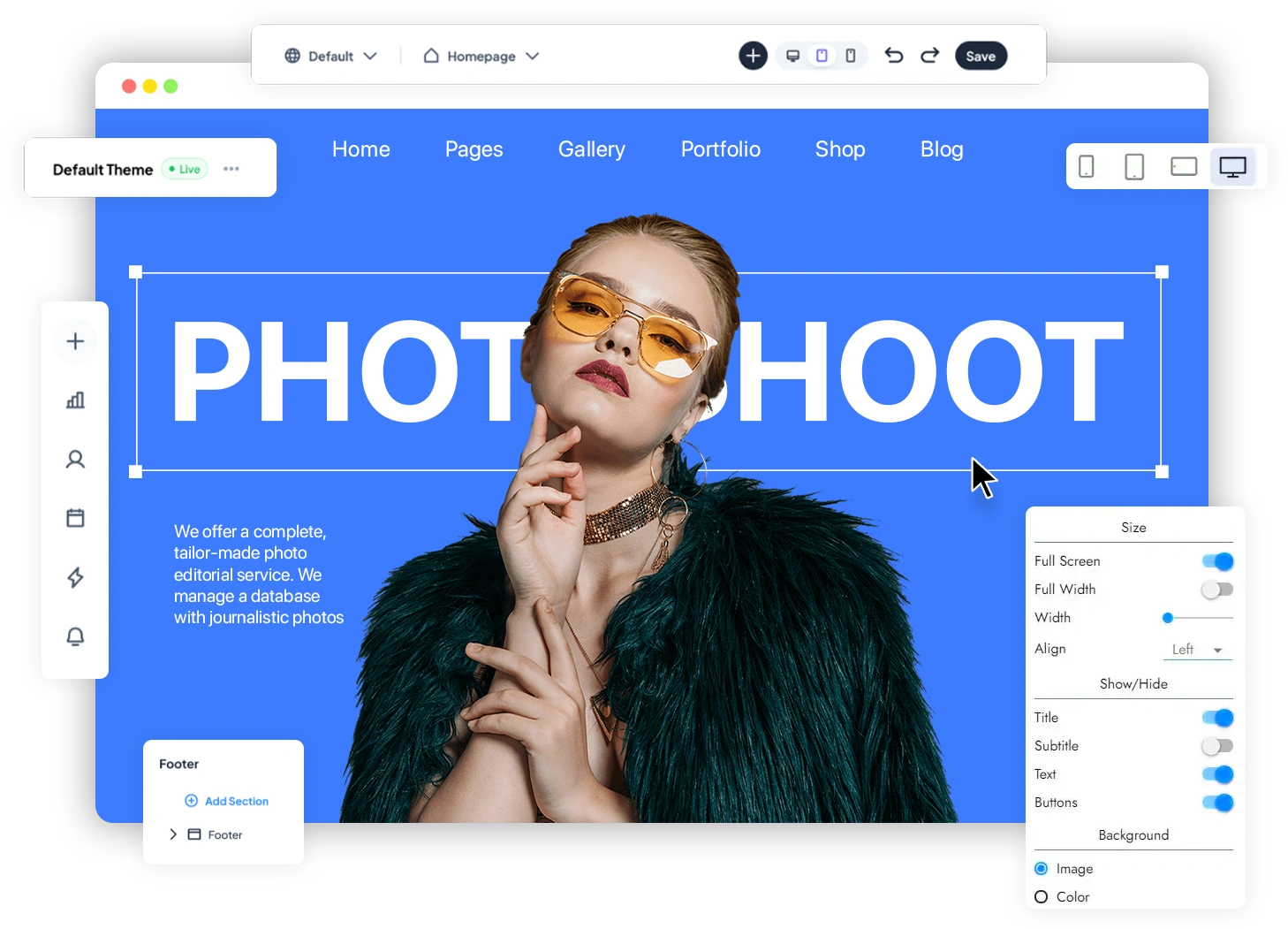 best website builder for photographers
