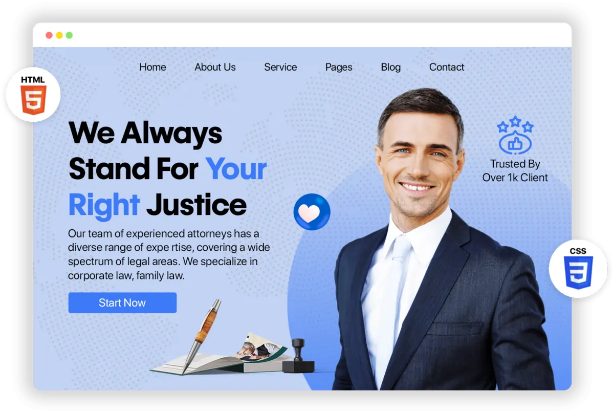 Custom Attorney Web Design