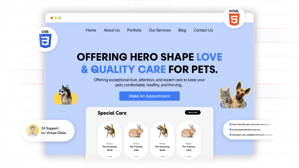 Custom Website Solutions for Veterinary Clinics