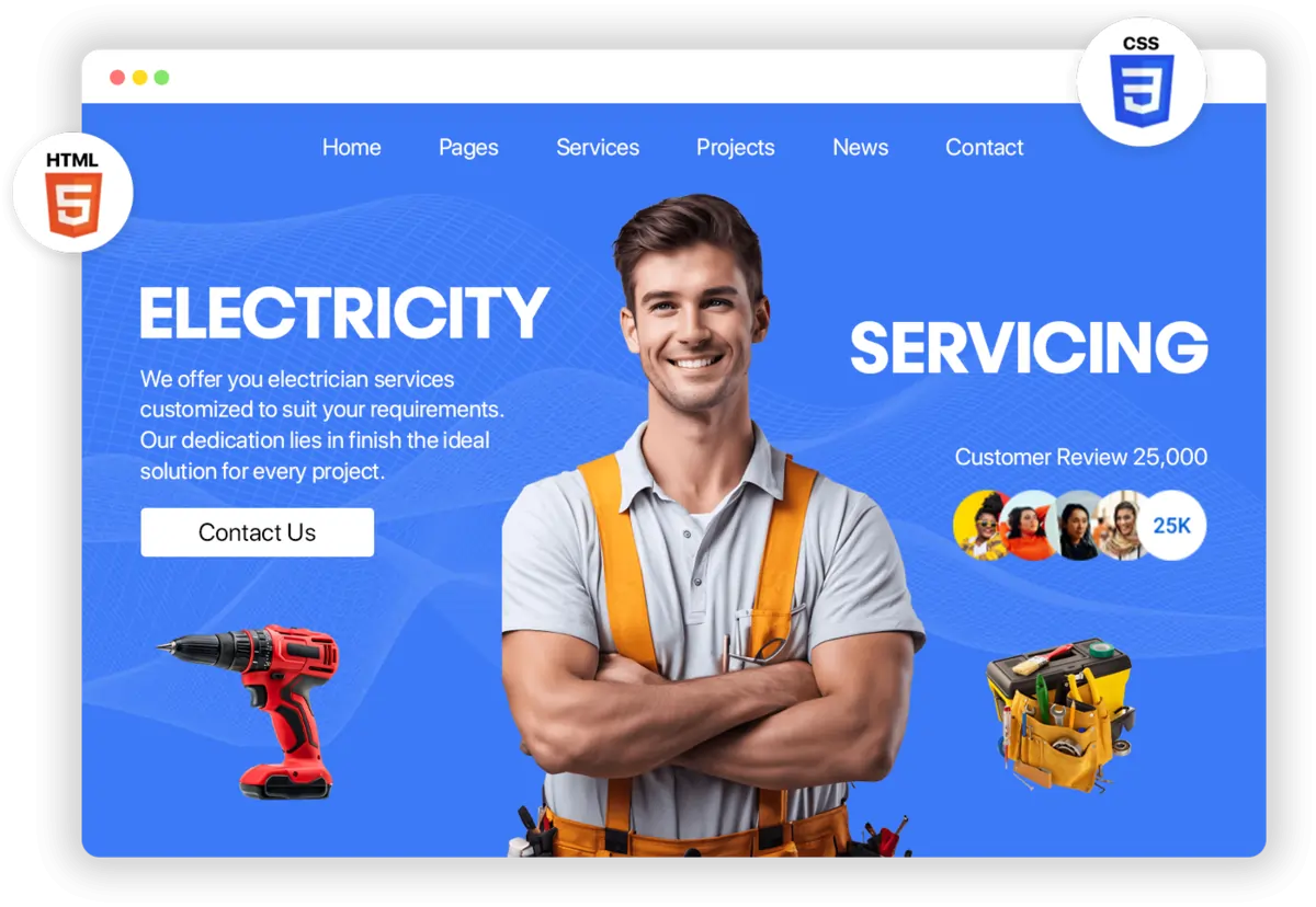 Best Electrician Website Design Services