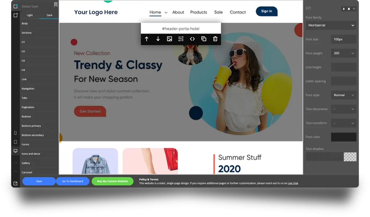 Website design illustration