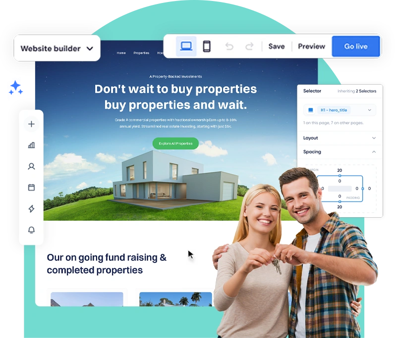 property management for website builder