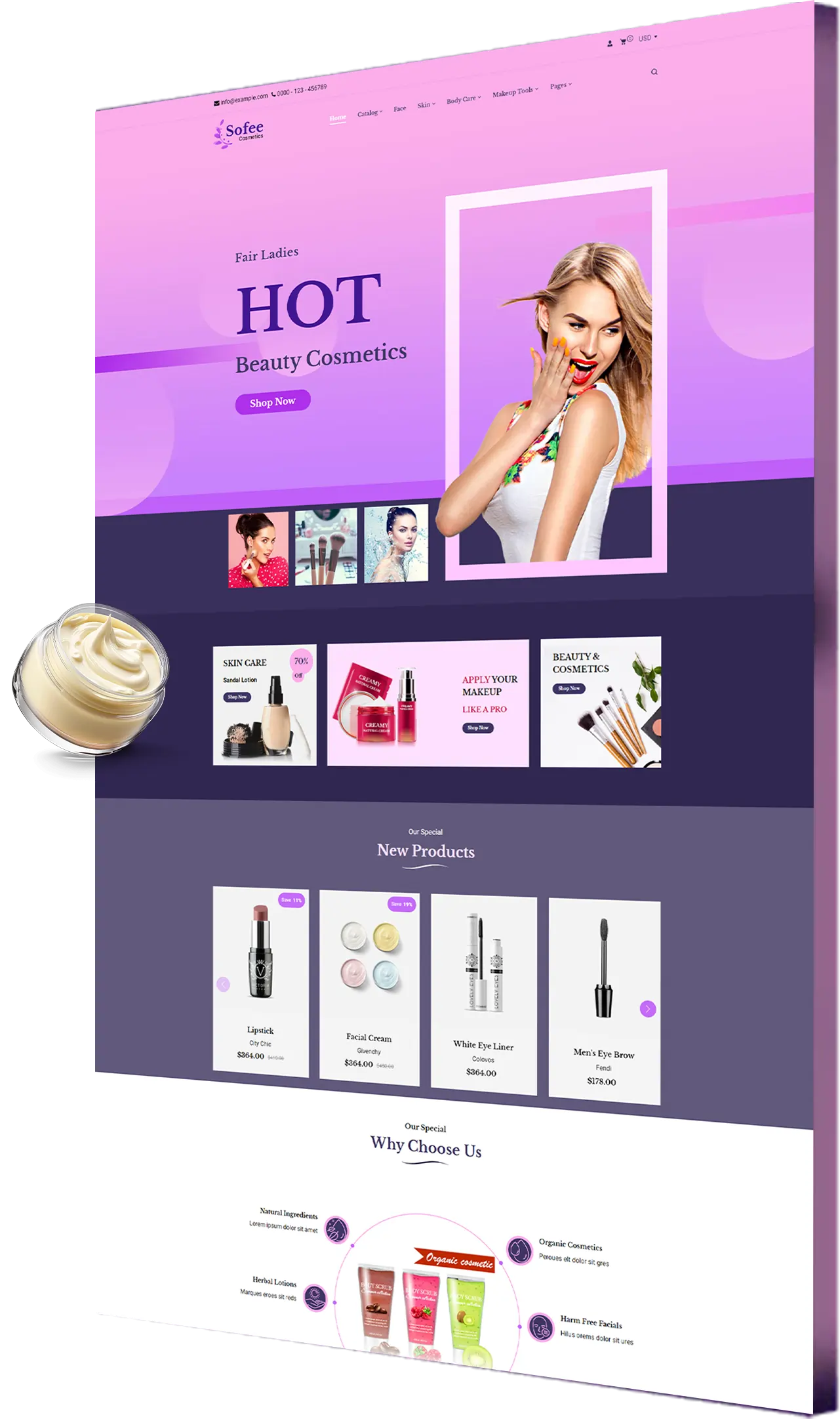 Beauty eCommerce Website