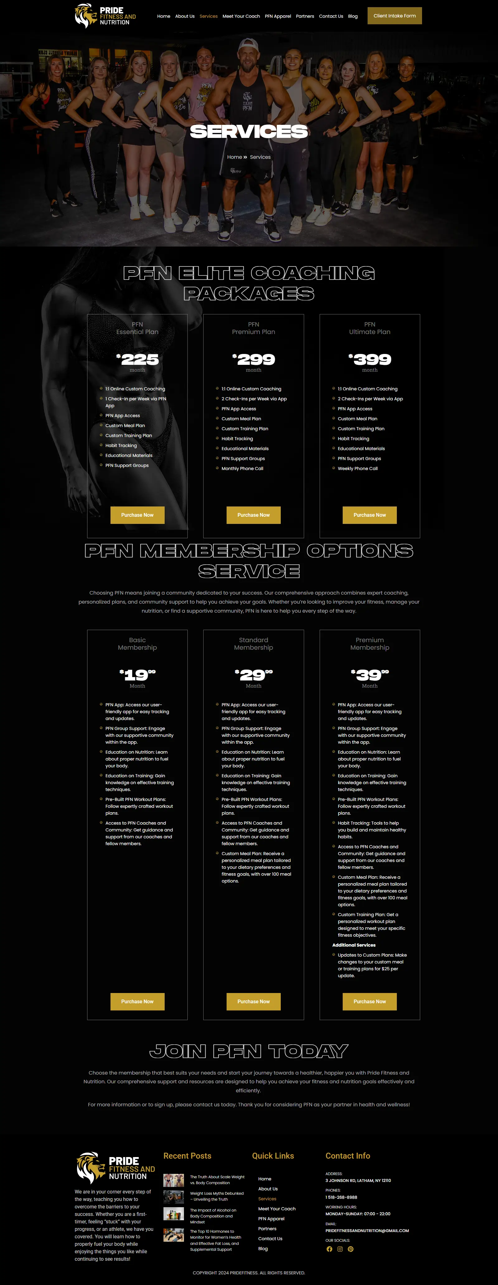 Pride Fitness and Nutrition