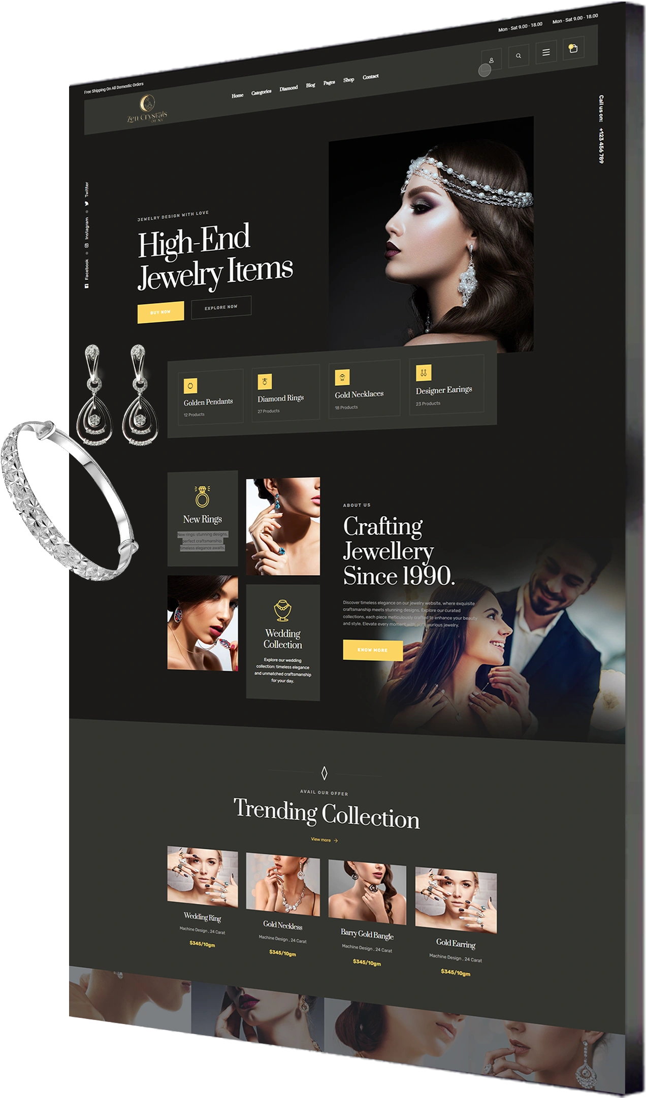 Jewelry Web Design